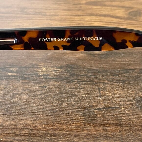 Foster Grant Multifocus Tortoise Shell Round Eyeglass Frames Only 52-17-140 mm - Picture 2 of 7